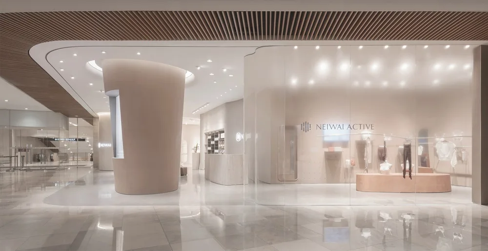 BIM建筑|表达女性之美的室内设计：NEIWAI旗舰店/Studiolite（SLT）