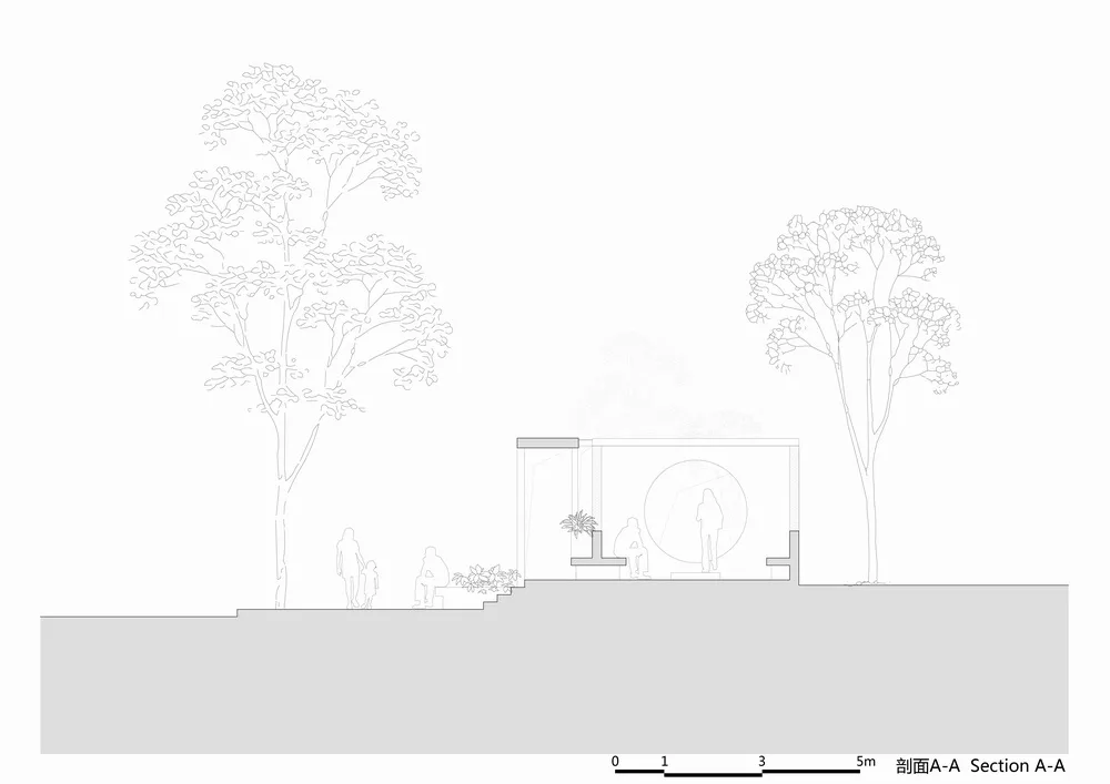 BIM建筑|居民区旁的复廊围墙/梓耘斋建筑