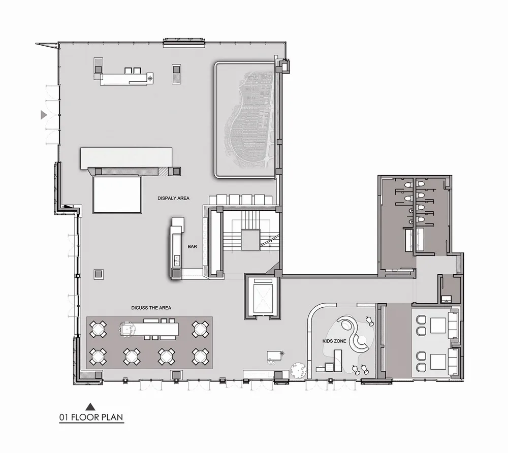 BIM建筑|中洲青岛半岛城邦售楼处/MYP设计事务所