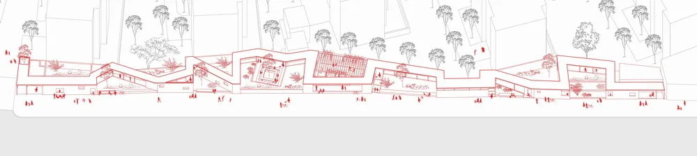 BIM建筑|居民区旁的复廊围墙/梓耘斋建筑