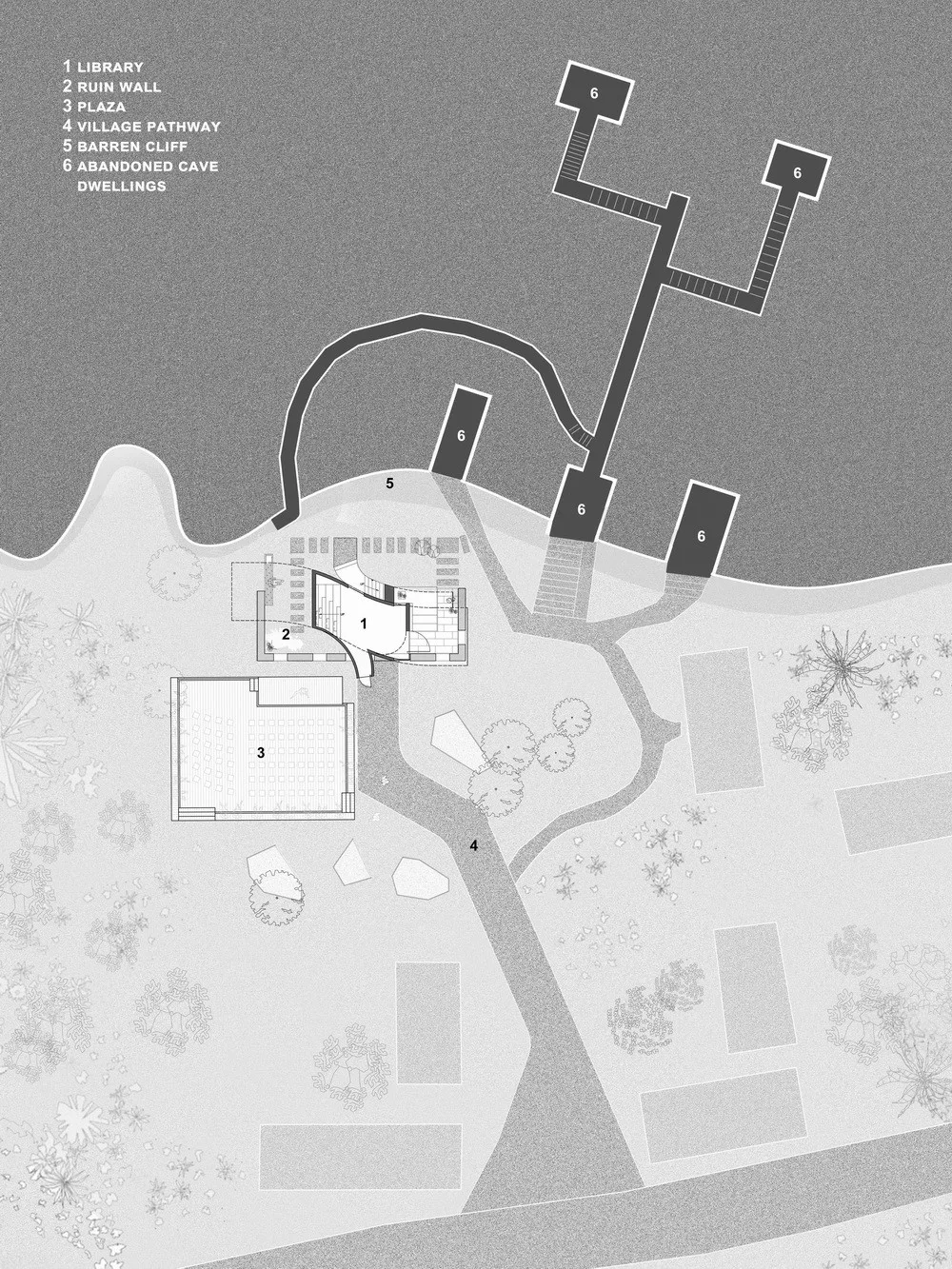 BIM建筑|微建筑系列 II – 废墟书屋/一树建筑
