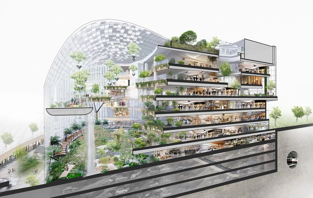 BIM建筑|香港置地重庆光环The Ring购物公园——PHA湃昂国际建筑设计