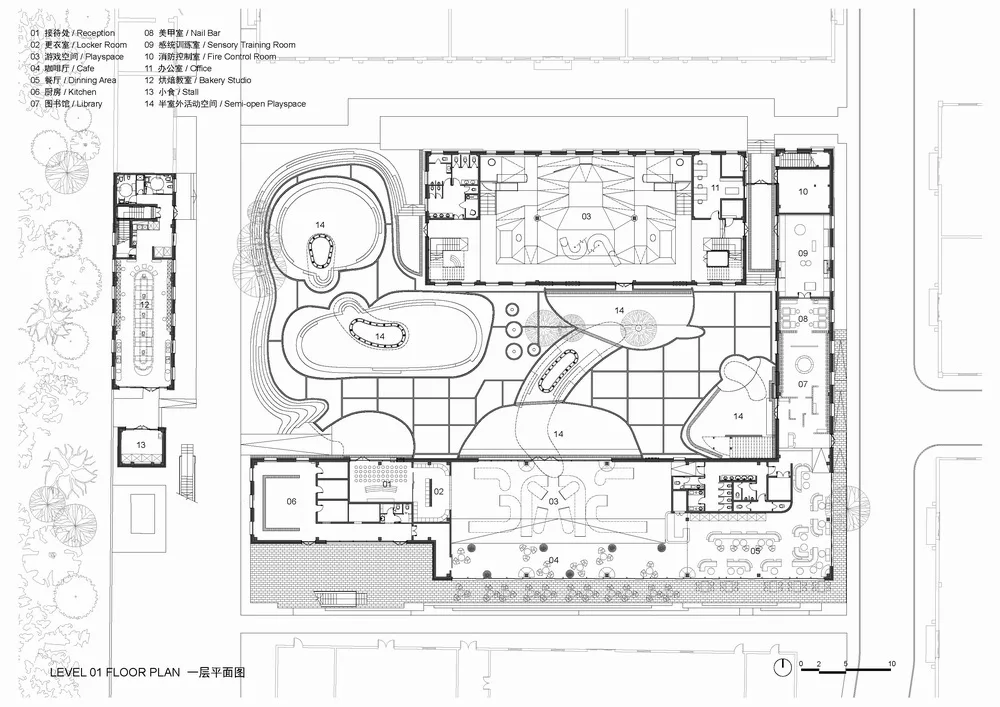 BIM建筑|山丘屋面和管道滑梯：The Playscape儿童成长中心/waa未觉建筑