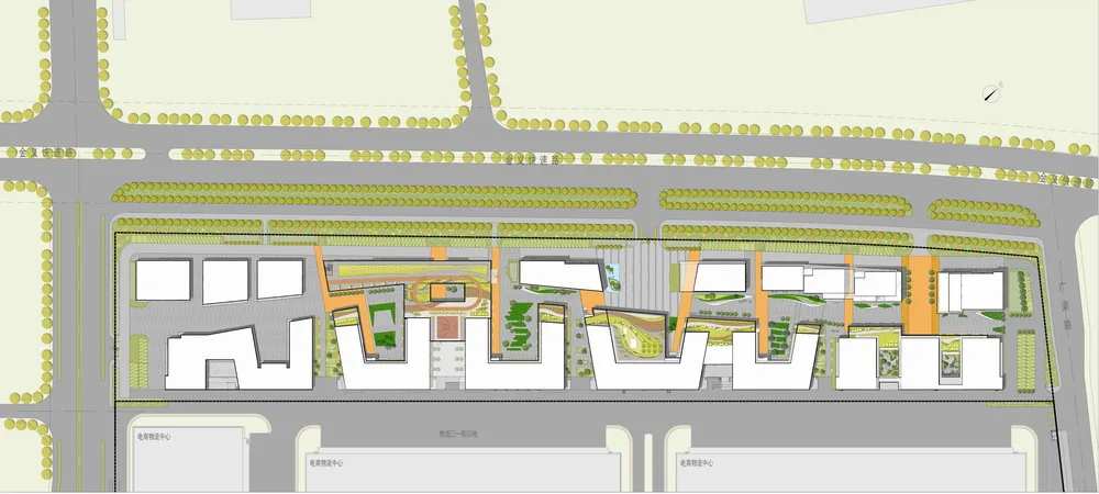 BIM建筑|国内首个专业电商产业园：菜鸟金义电商产业园 / 筑博设计·北京公司