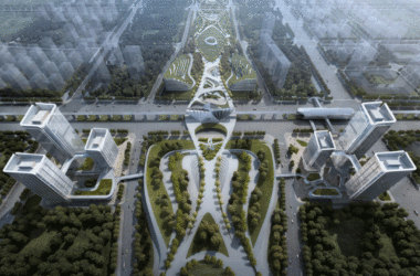 招商蛇口西安丝路中心丨奥体中轴、丝路之门这样打造-BIM建筑网