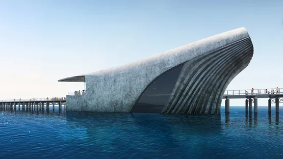 BIM建筑|巴卡建筑工作室设计“鲸鱼”形海洋观测站