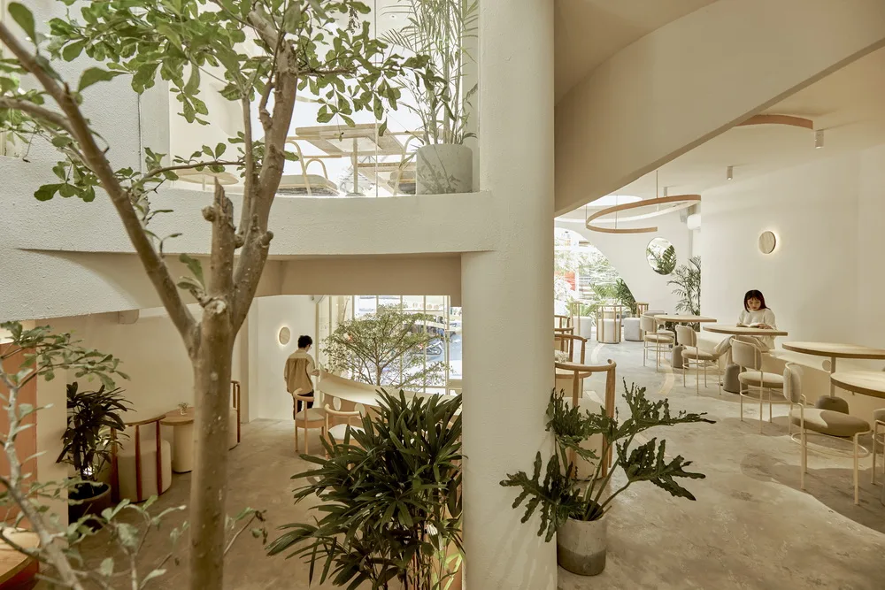 BIM建筑|越南鸟巢咖啡店/ Red5studio+Ben Decor