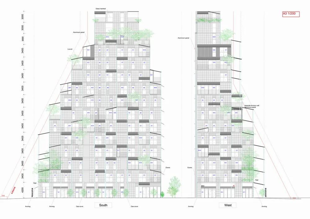 BIM建筑|‘台北屋顶’住宅 / 平田晃久建筑设计事务所