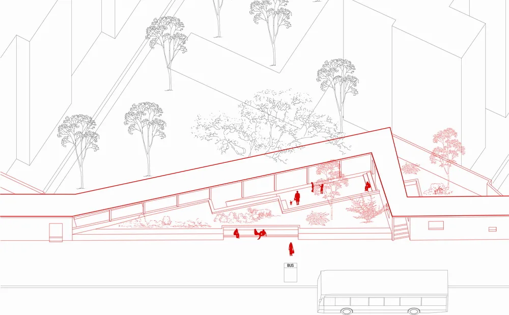 BIM建筑|居民区旁的复廊围墙/梓耘斋建筑