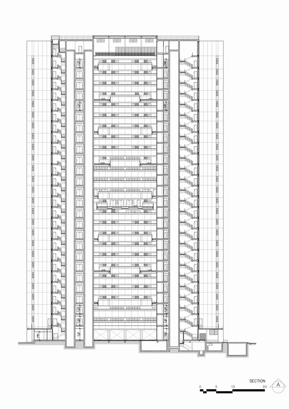 BIM建筑|白衣天使的架空中庭宿舍楼/Plan Architect