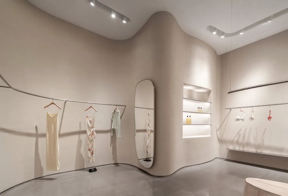 BIM建筑|表达女性之美的室内设计：NEIWAI旗舰店/Studiolite（SLT）