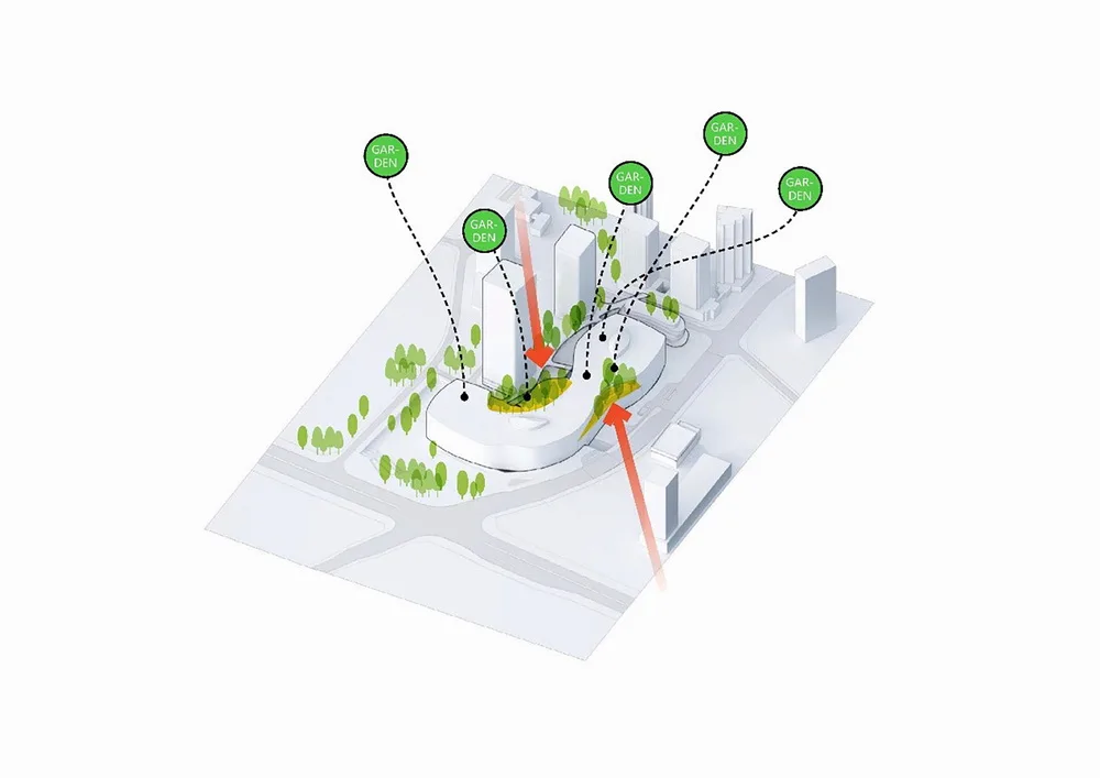 BIM建筑|香港置地重庆光环The Ring购物公园——PHA湃昂国际建筑设计