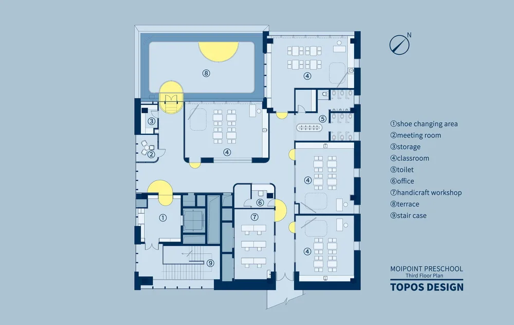 BIM建筑|极具分寸感的幼儿园空间：墨伊教育中心 / TOPOS DESIGN