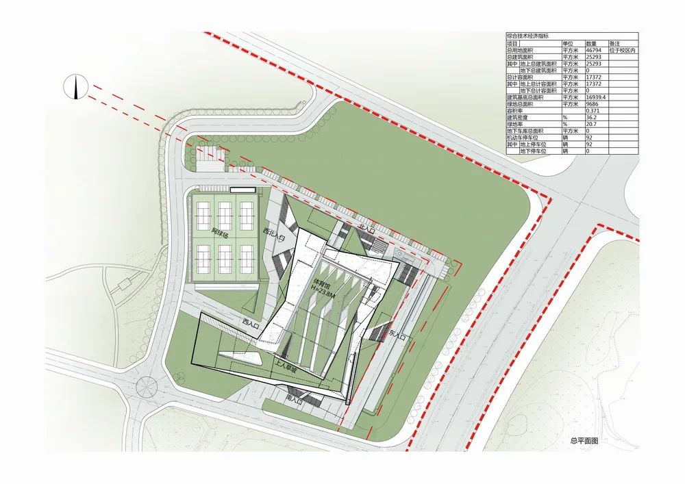 BIM建筑|中山大学珠海校区体育馆/BIAD华南设计中心