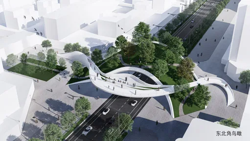 BIM建筑|连接与融入：华盈尚景南北中轴连接天桥方案竞赛结果公告