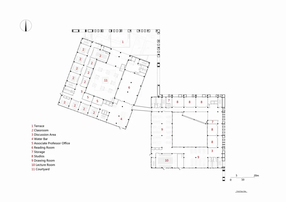 BIM建筑|东北大学文科2楼/THAD清华建筑设计院 庄惟敏