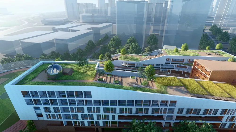 BIM建筑|深圳龙华清泉外国语学校（初中部）/一境建筑设计