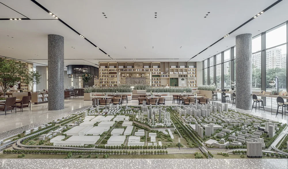BIM建筑|绿意摇曳，以“书”为名：融创·四季宸阅/为上设计