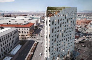 BIM建筑|甘工作室在丹佛设计扇贝表面酒店-BIM建筑网