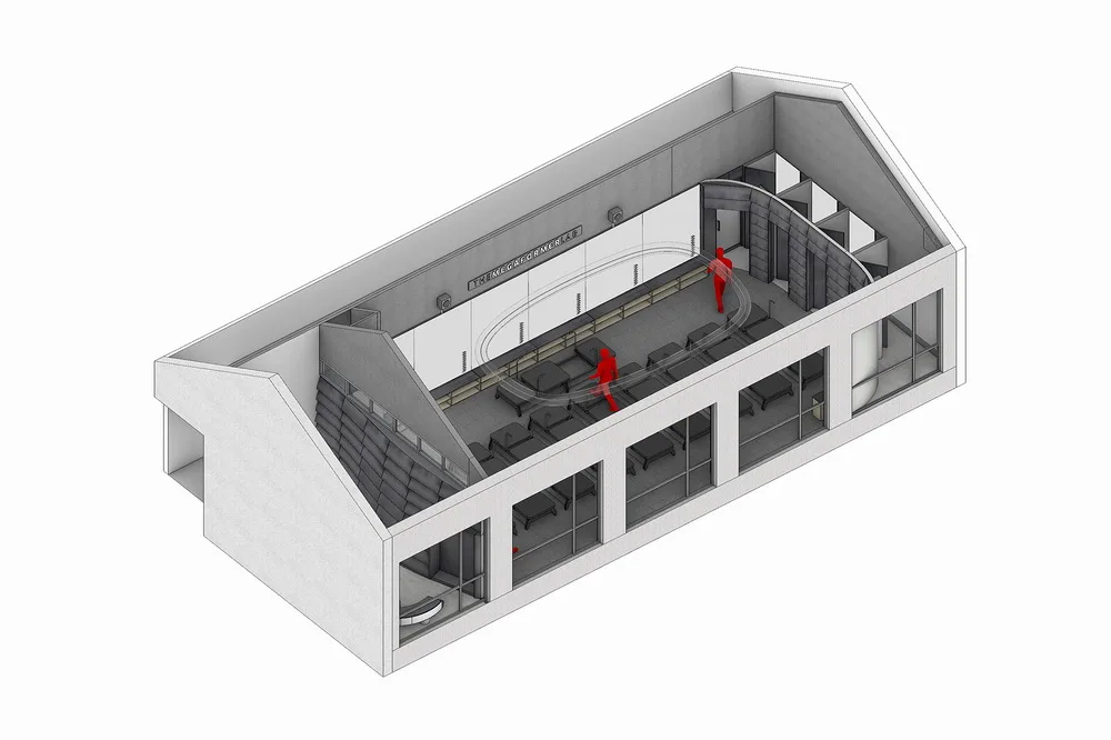 BIM建筑|The Megaformer Lab 健身工作室 / 无定设计