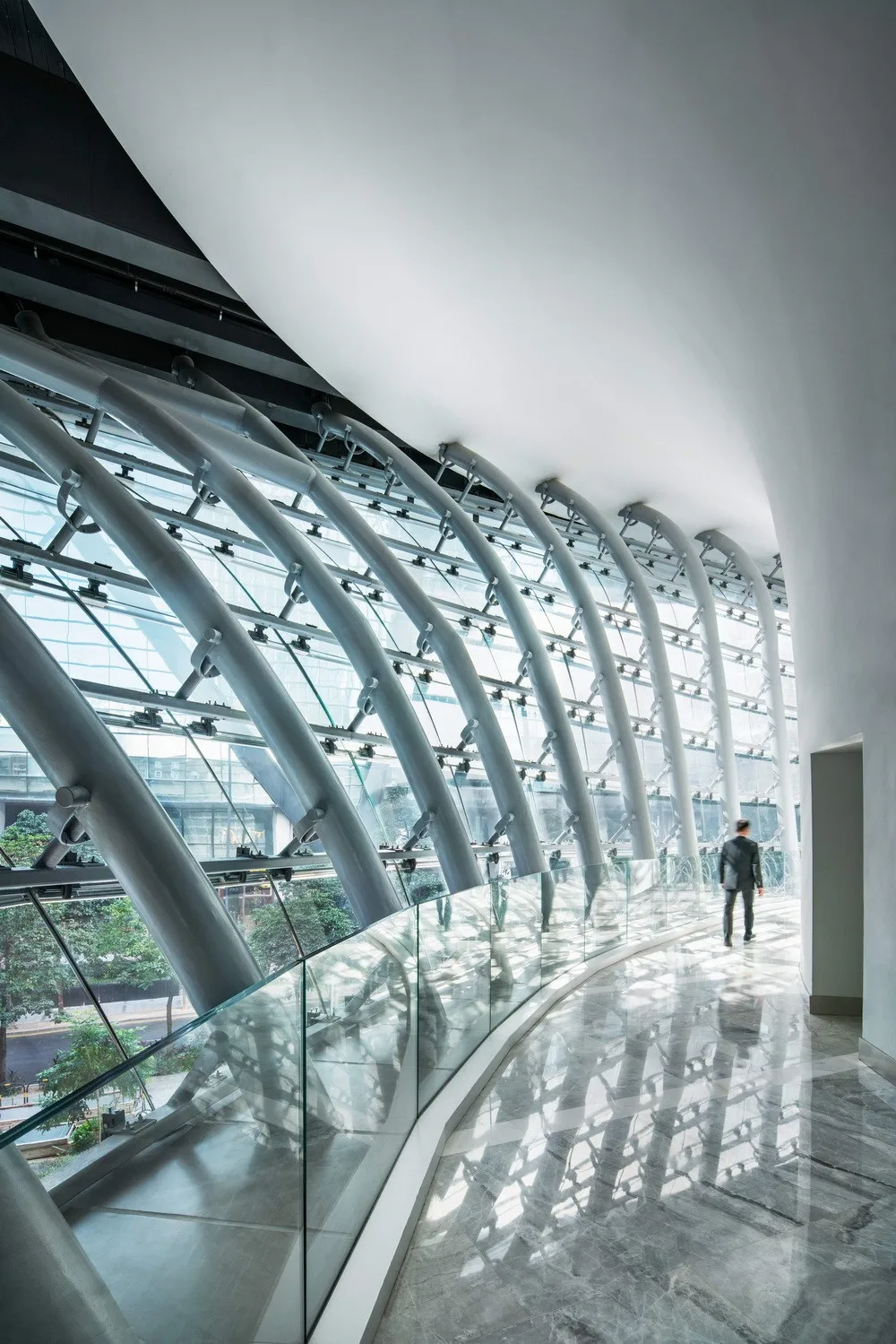 BIM建筑|与城市共享的大厅：国银•民生金融大厦/筑博设计