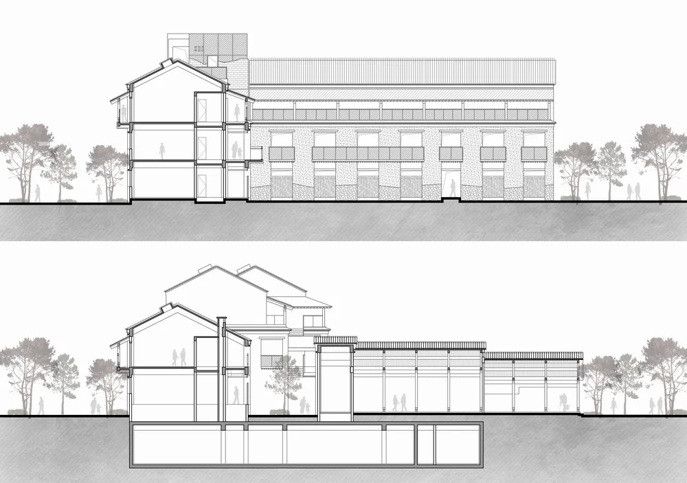 BIM建筑|李巷村村口公共空间再生/东大院 建筑技术与艺术（ATA）工作室