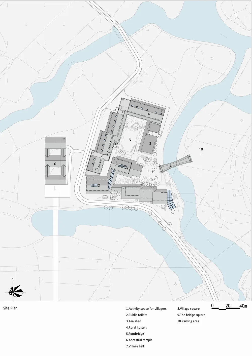 BIM建筑|李巷村村口公共空间再生/东大院 建筑技术与艺术（ATA）工作室