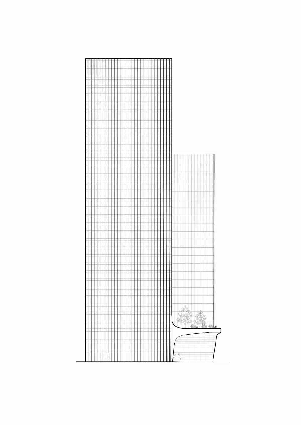 BIM建筑|与城市共享的大厅：国银•民生金融大厦/筑博设计
