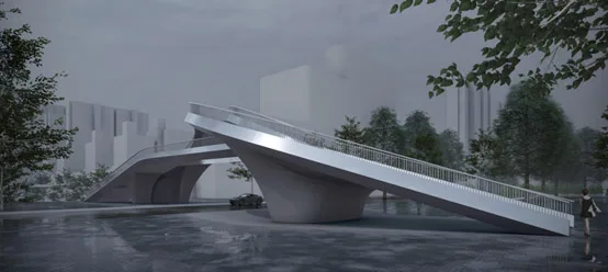 BIM建筑|连接与融入：华盈尚景南北中轴连接天桥方案竞赛结果公告