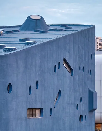 BIM建筑|开放建筑工作室设计“蓝鲸”图书馆