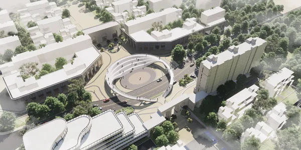 BIM建筑|连接与融入：华盈尚景南北中轴连接天桥方案竞赛结果公告