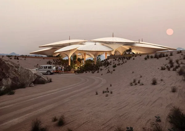 BIM建筑|福斯特在沙特的沙丘之间建酒店
