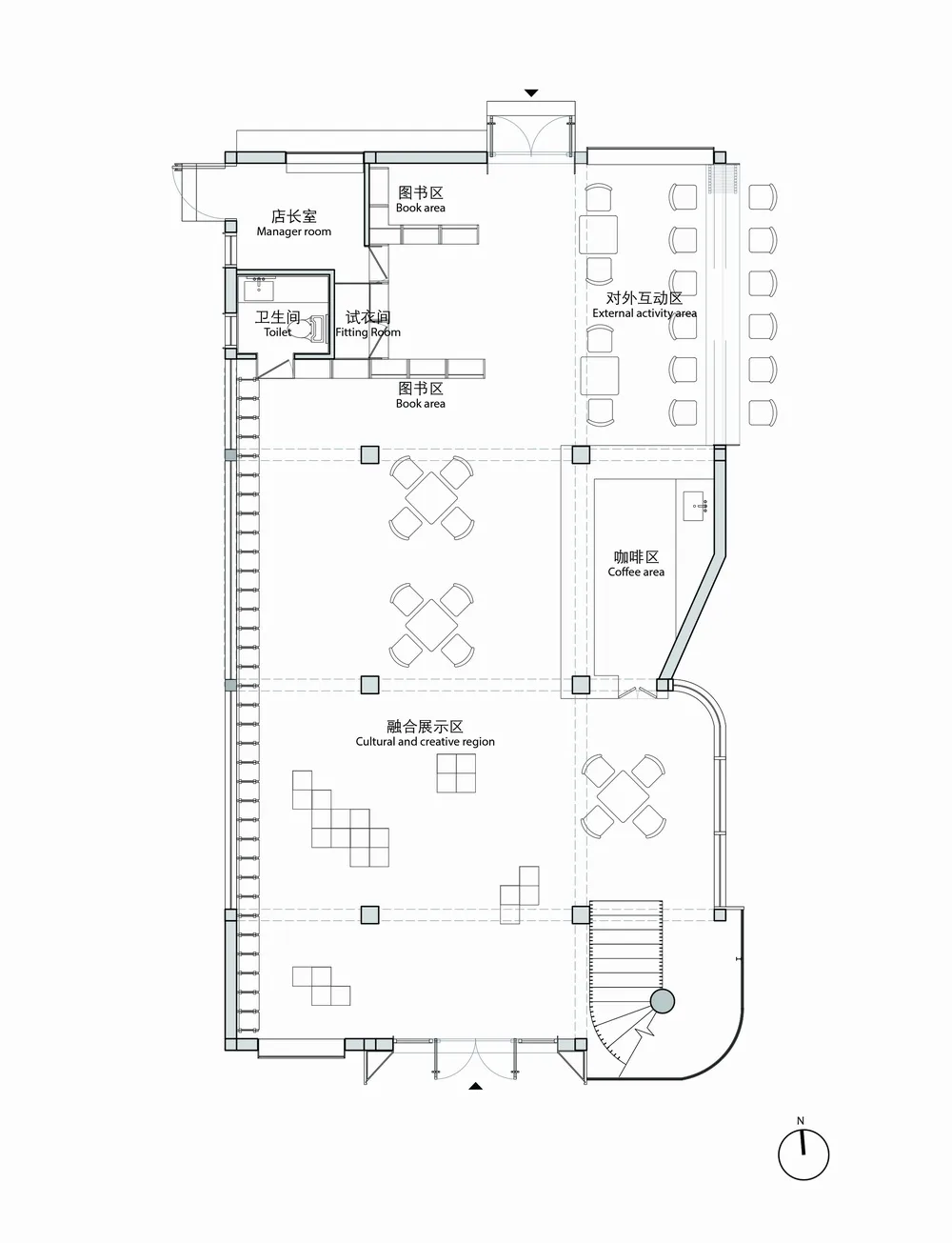 BIM建筑|华东理工大学陇上书店建筑更新—光与记忆的场所重塑/畎亩建筑