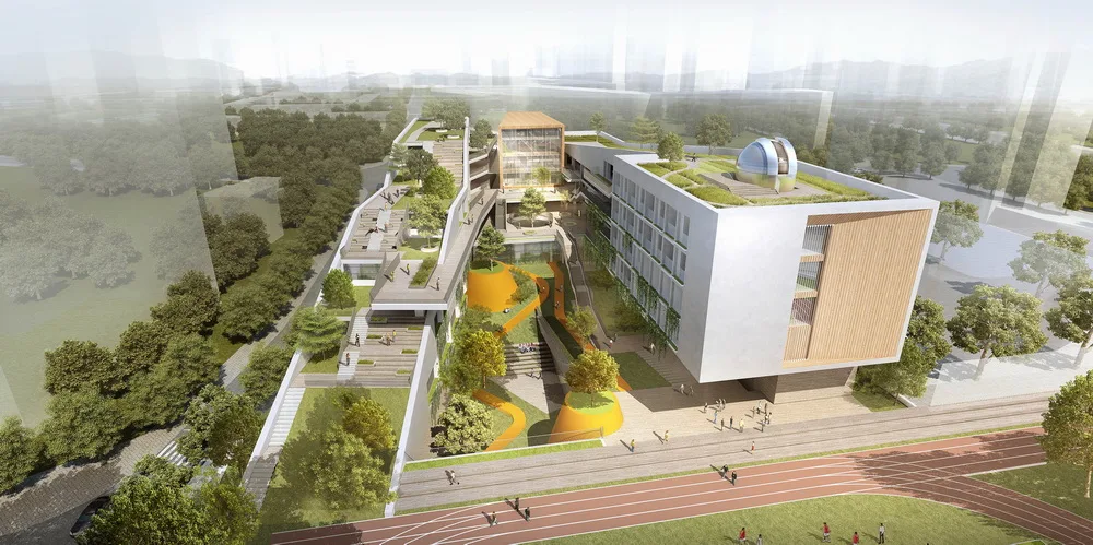 BIM建筑|深圳龙华清泉外国语学校（初中部）/一境建筑设计
