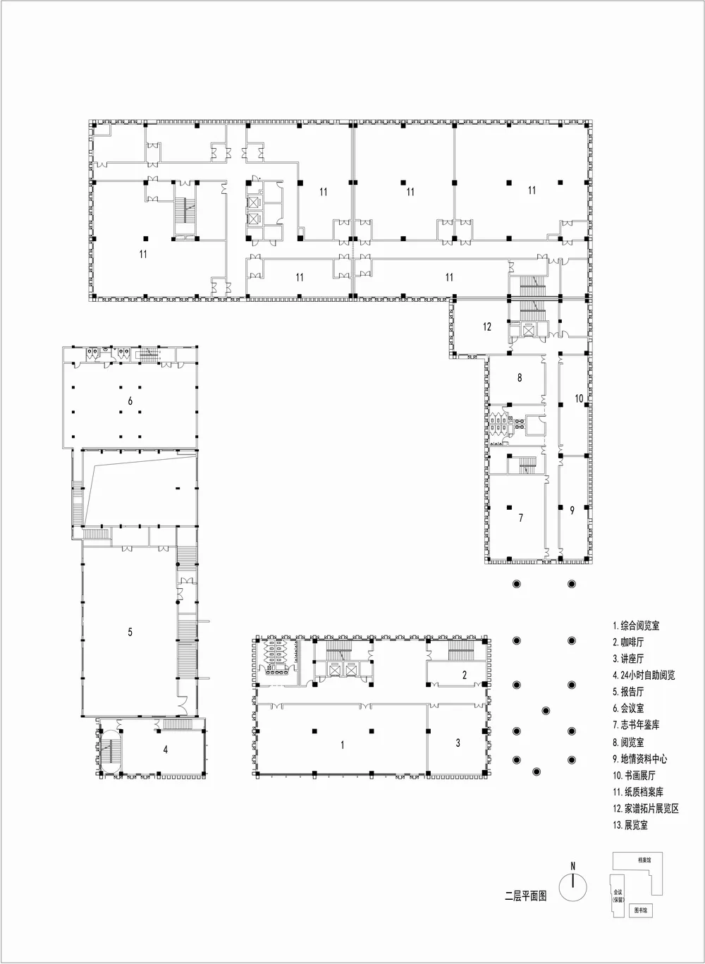 BIM建筑|沂南图书档案馆，山东 / 中央美术学院建筑7工作室（朴棫城市建筑设计工作室）