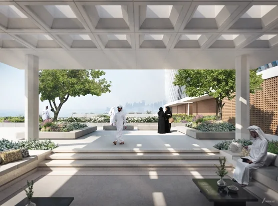 BIM建筑|福斯特在卡塔尔展示四座铝合金摩天大楼