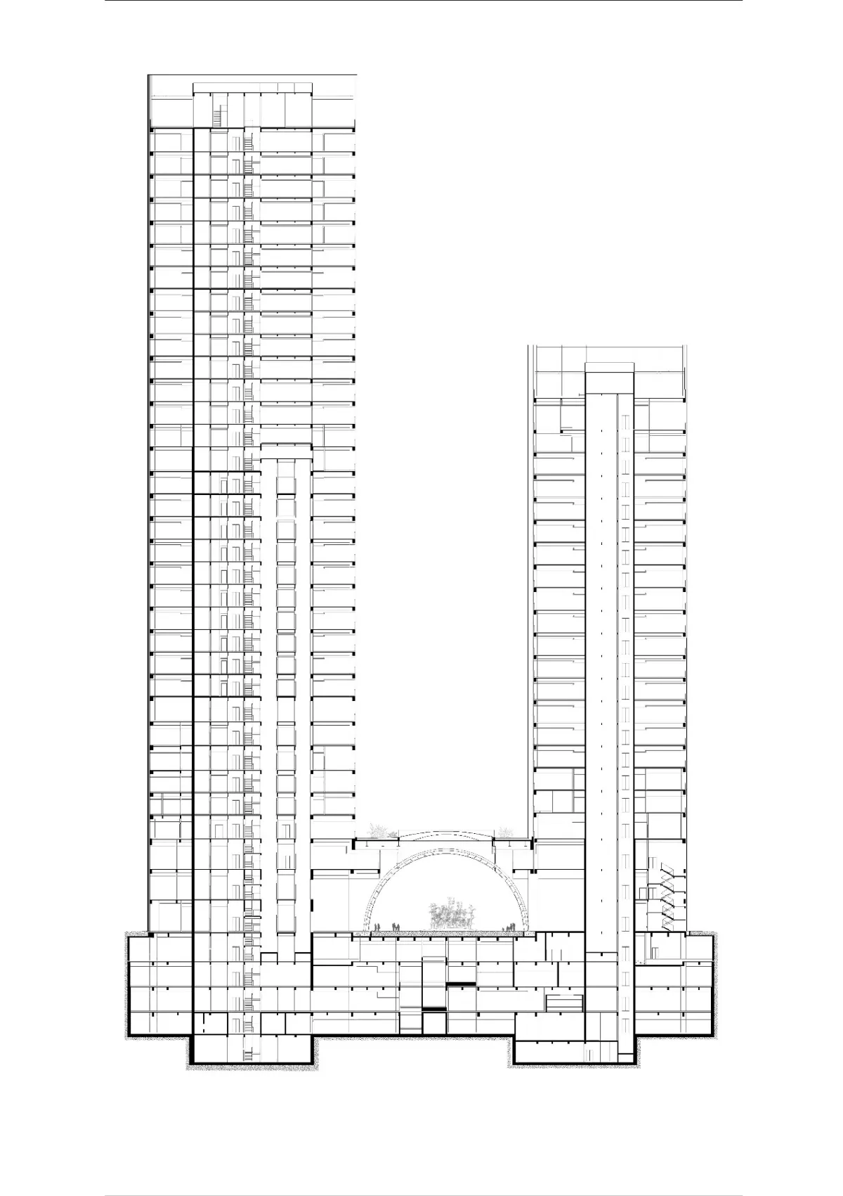 BIM建筑|与城市共享的大厅：国银•民生金融大厦/筑博设计