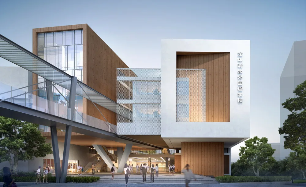 BIM建筑|深圳龙华清泉外国语学校（初中部）/一境建筑设计