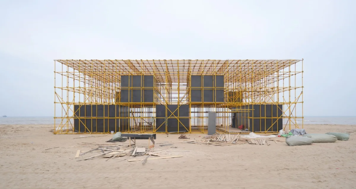 BIM建筑|晃神儿空间—阿那亚戏剧节“候鸟300”海滩临时美术馆/合木建筑工作室