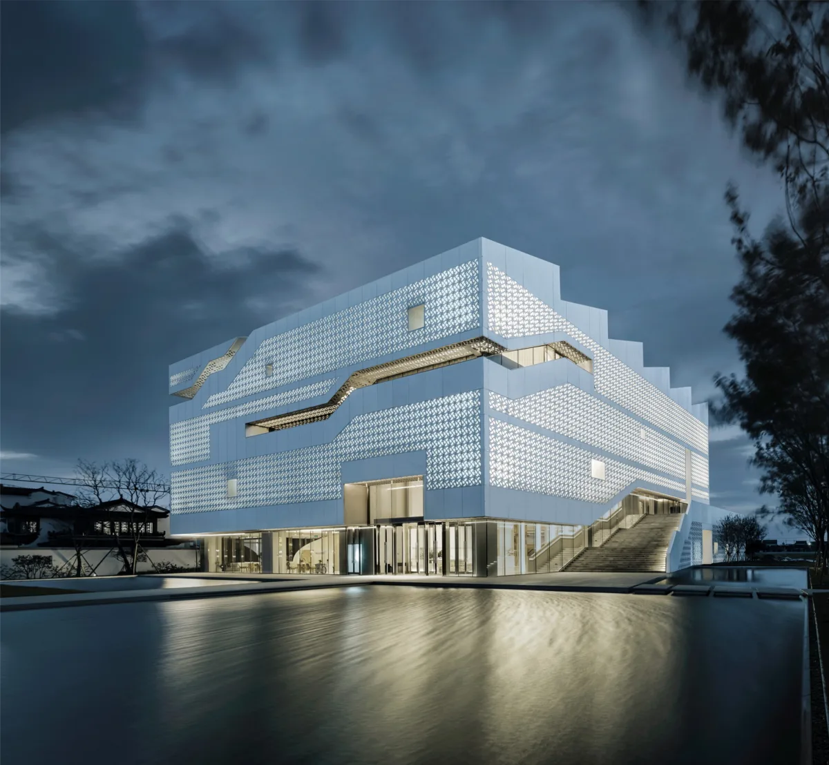 BIM建筑|“方仓圆廪”的田园理想，海门云谷农展馆/gad