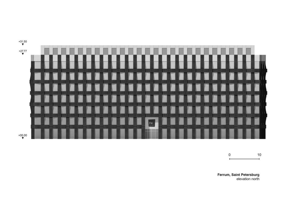 BIM建筑|Ferrum 1 办公大楼 / Tchoban Voss Architekten