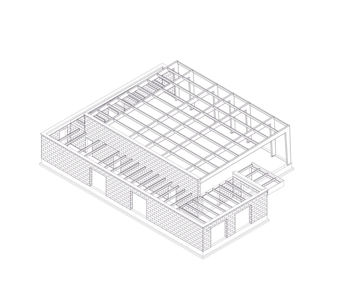 BIM建筑|法国第一座大麻混凝土砌块体育馆/Lemoal Lemoal Architectes