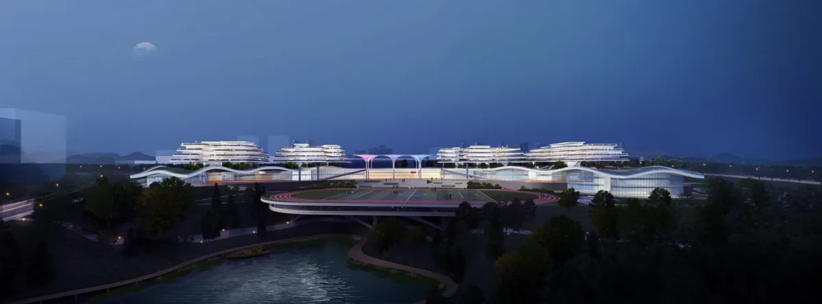 BIM建筑|森林Park+，共享垂直校区 | 重庆柏溪校区九年一贯制学校方案/中机中联工程有限公司