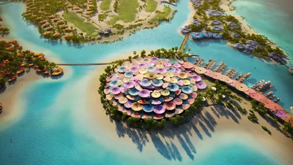 BIM建筑|福斯特设计沙特岛屿珊瑚花度假村