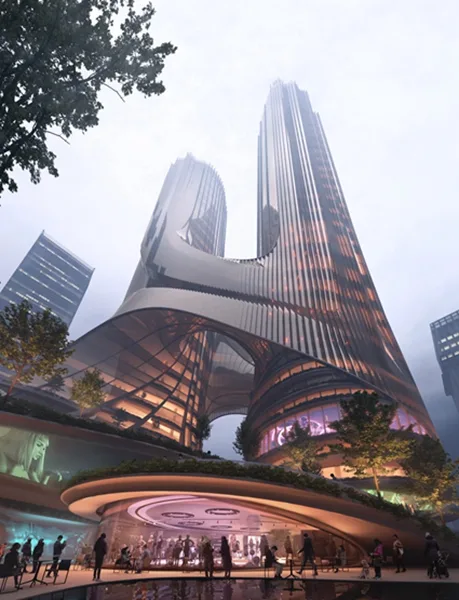 BIM建筑|扎哈工作室在深圳设计超高层双子楼