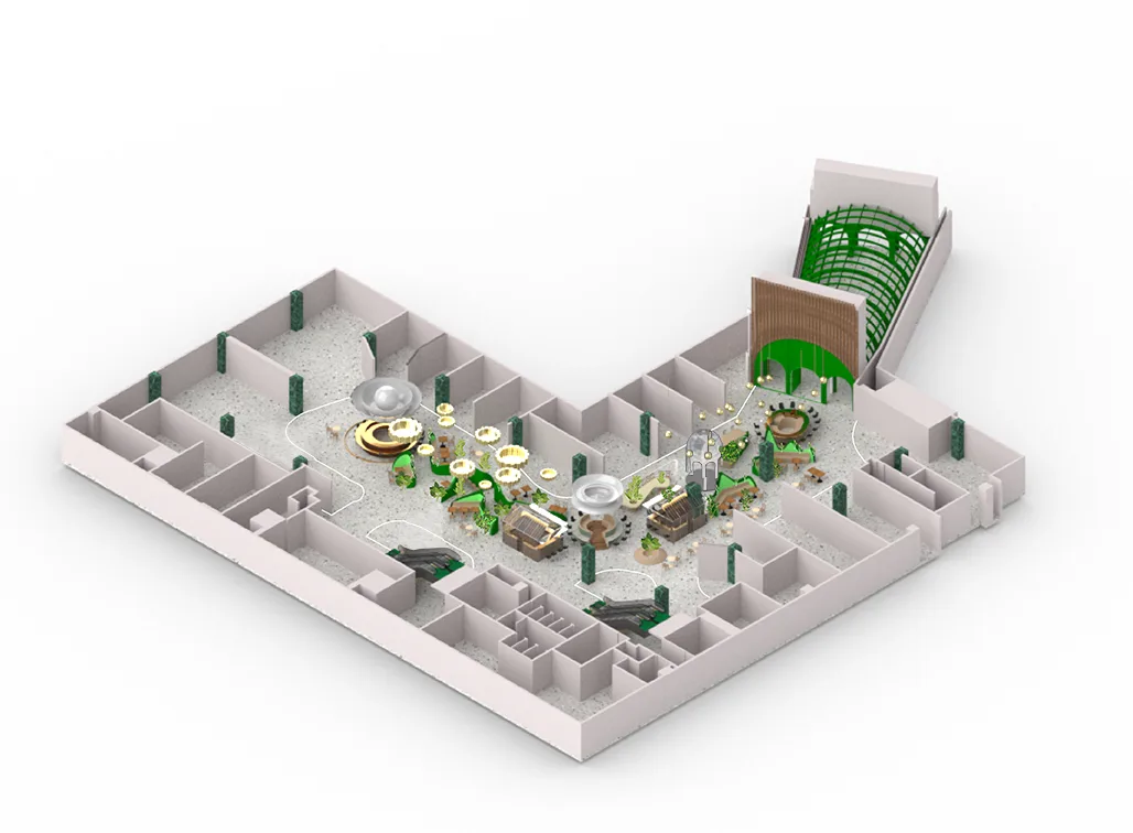 BIM建筑|仅用100万创造出静安嘉里中心Underground Park--飨识里/Wutopia Lab