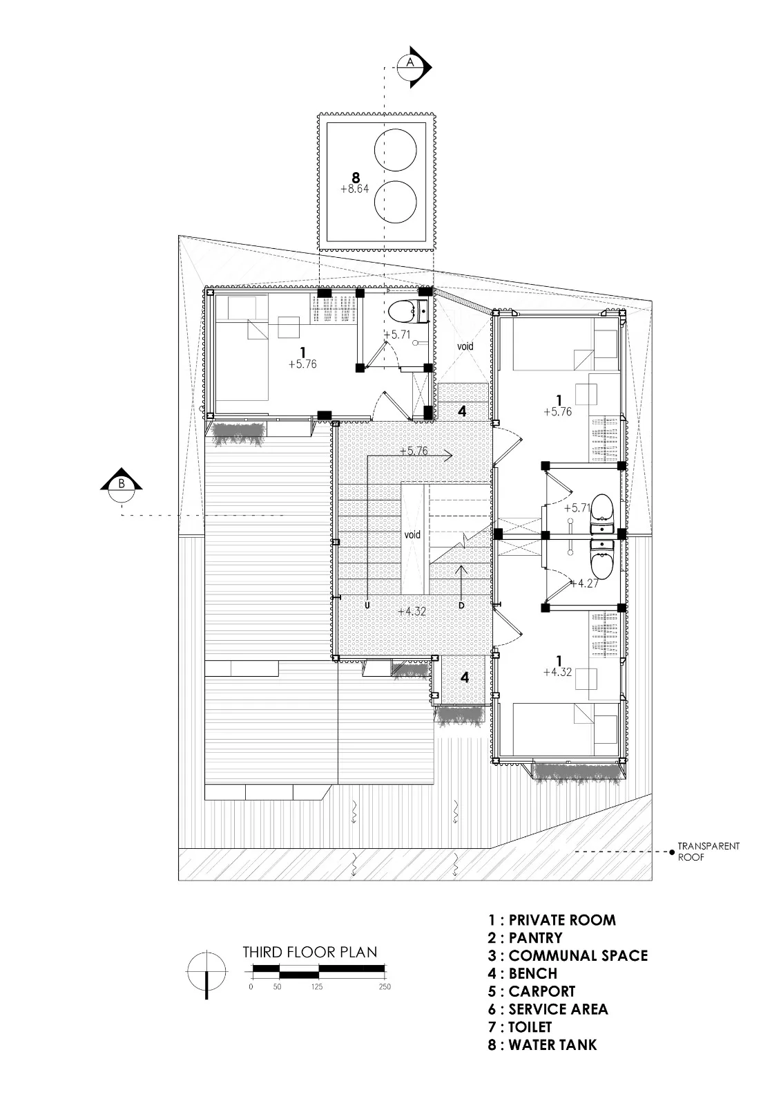 BIM建筑|'逐步堆叠‘ 红区寄宿公寓 / Ismail Solehudin Architecture