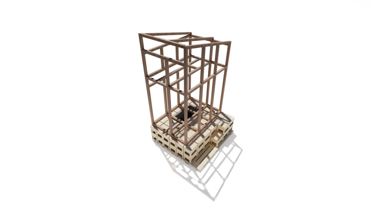 BIM建筑|模块舱体,医护人员临时空间 / Revolution