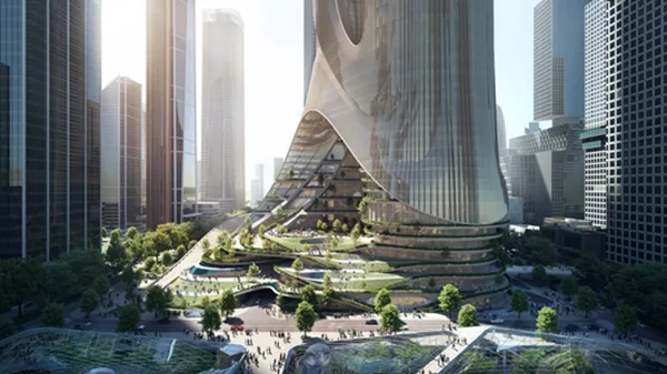 BIM建筑|扎哈工作室在深圳设计超高层双子楼
