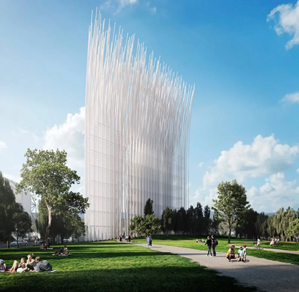 BIM建筑|斯马建筑工作室为硅谷设计“摇摆灯塔”